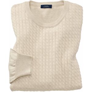 Pull torsadé coton lin 96-100 (M)