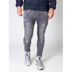 Project X Paris Jean slim biker - Couleur - Gris clair, Taille - 29