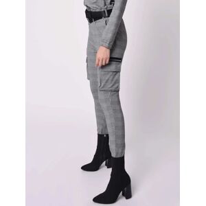 Project X Paris Pantalon à carreaux à zips - Couleur - Noir, Taille - S