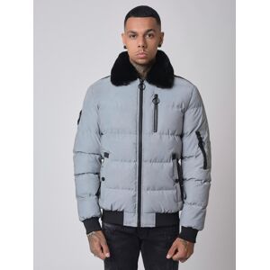 Project X Paris Veste matelassée col aviateur fourrure - Couleur - Réfléchissant, Taille - XXL