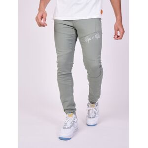 Project X Paris Pantalon skinny basic coutures apparentes - Couleur - Kaki, Taille - 30