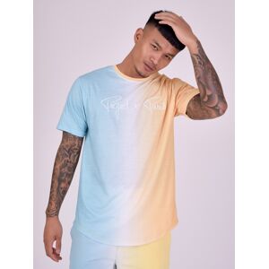 Project X Paris Tee-shirt bicolore dégradé - Couleur - Turquoise, Taille - S - Publicité