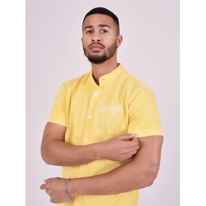 Project X Paris Chemise col mao style maille - Couleur - Jaune, Taille - XL