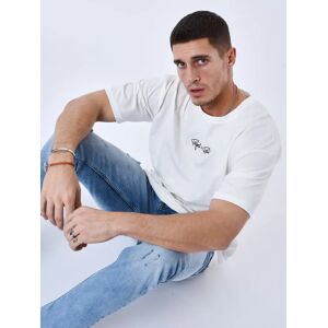 Tee-shirt broderie logo Project X Paris - Couleur - Blanc, Taille - L