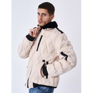 Project X Paris Veste matelassée col aviateur fourrure - Couleur - Beige, Taille - S