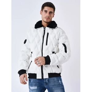 Project X Paris Veste matelassée col aviateur fourrure - Couleur - Blanc, Taille - S