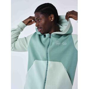 Project X Paris Sweat à capuche zippé two tone - Couleur - Crème De Menthe, Taille - M