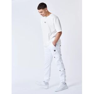 Project X Paris Cargo multi-poches avec serrage élastique - Couleur - Blanc, Taille - 31