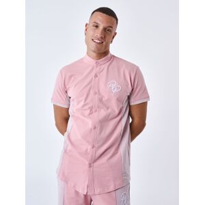 Project X Paris Chemise Col mao Bicolore - Couleur - Rose dragee, Taille - M