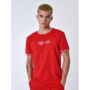 Project X Paris Tee shirt logo brodé en relief - Couleur - Rouge, Taille - XS