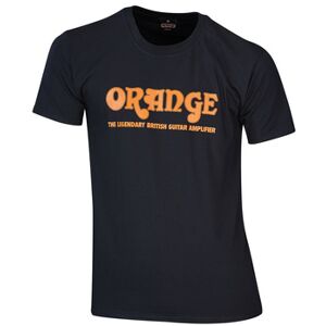 Orange T-Shirt Logo L Noir avec logo Orange