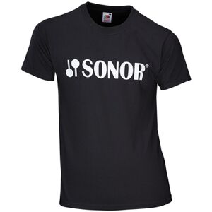 Sonor T-Shirt with Sonor Logo M Noir avec impression blanche