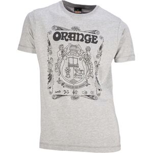 Orange T-Shirt Crest Grey S gris avec logo noir