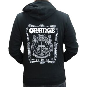 Orange Hoody Logo Black XL noir