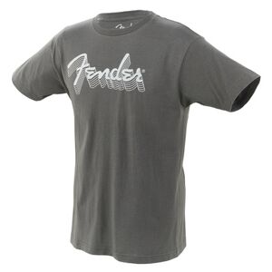 Fender T-Shirt Reflective Charcoal M Charbon avec logo r