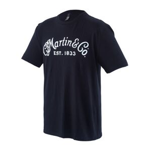 Martin Guitars Classic Solid Logo T-shirt M Noir avec impression blanche
