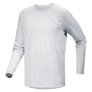 ARCTERYX T-shirt manches longues cormac crew homme - Taille : L - Couleur : SOLITUDE HEATHER