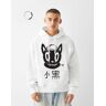 Bershka Sweat Gary Baseman Capuche Imprimé Homme Xl Blanc