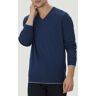 Pull col V bleu "Lambert" XS - Izac