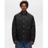 BSTN Brand QUILTED OVERSHIRT men Overshirts black en taille:XXL