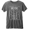 AC/DC Unisex Adult Cannon Swig Burnout T-Shirt