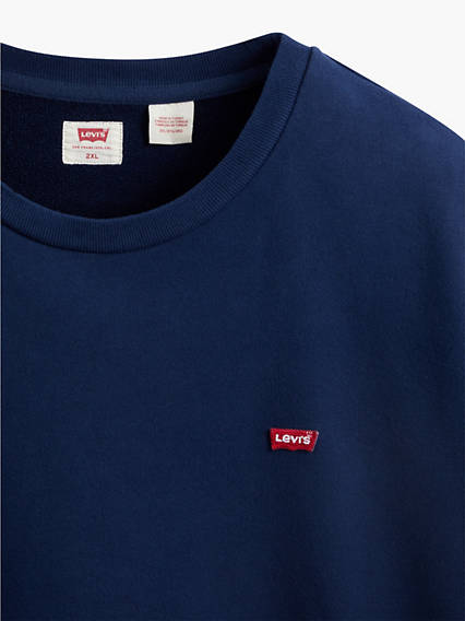 Levi's Original Housemark Sweatshirt (Big & Tall) - Homme - Bleu / Blue