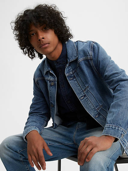 Levi's Made & Crafted Type II Trucker Jacket - Homme - Indigo moyen / Yanger