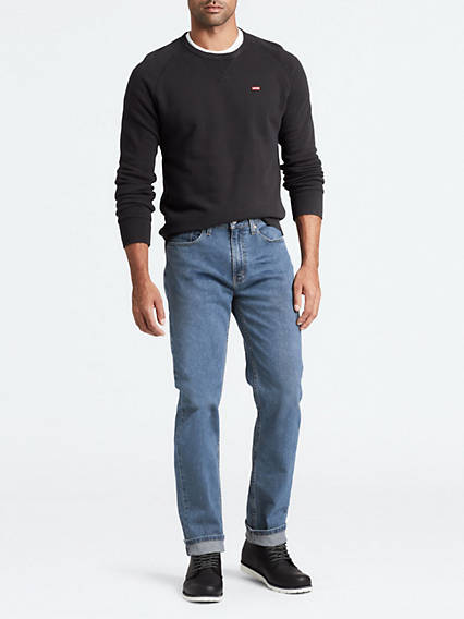 Levi's 514 Straight Jeans (Big & Tall) - Homme - Indigo moyen / Stonewash Stretch