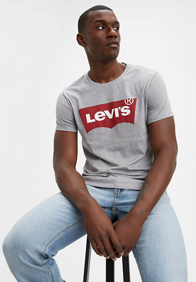 Levi's Original Housemark Tee - Homme - Gris / Grey