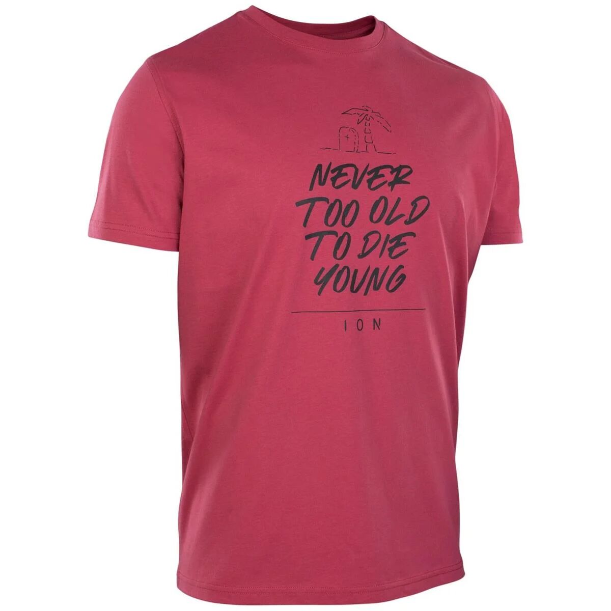 ION T-Shirt Never too old - M - Rouge