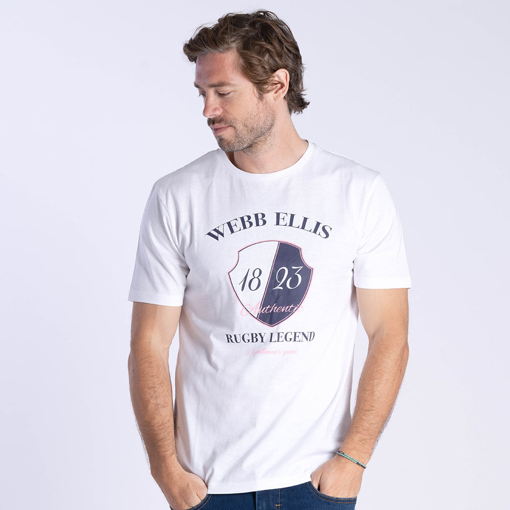 WEB - T-shirt à manches courtes WEBB ELLIS Rugby Legend blanc -