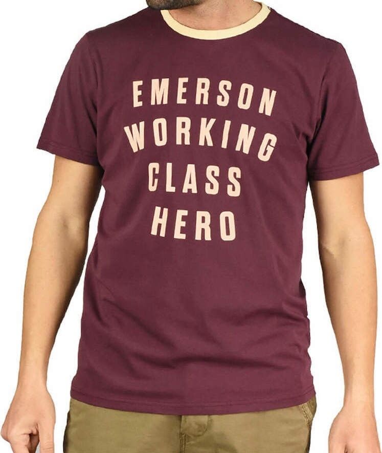 EMERSON MEN'S S/S TSHIRT (191.EM33.30-DUSTY WINE)