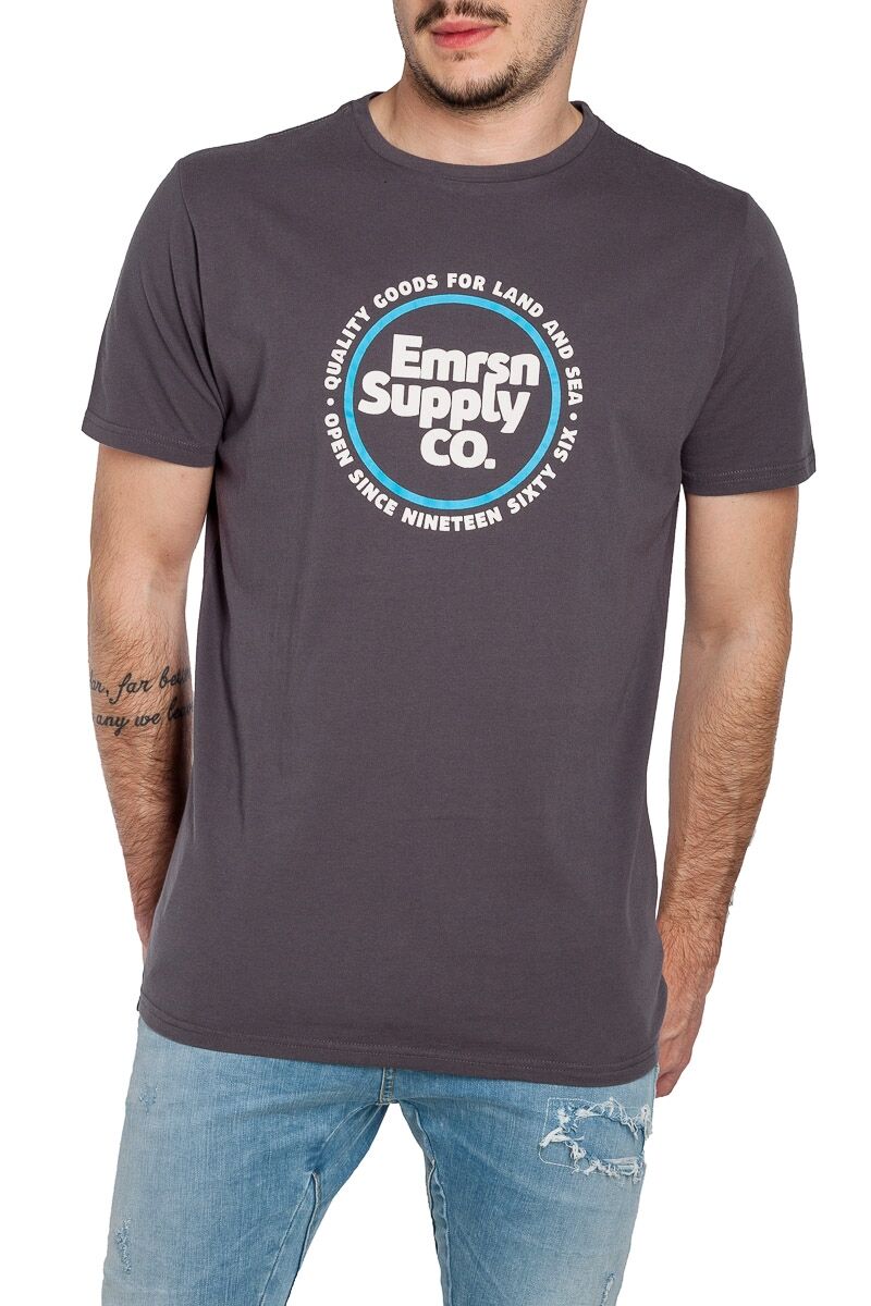 EMERSON MEN'S S/S T-SHIRT (201.EM33.07-EBONY)