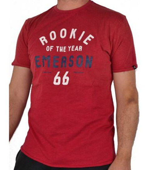 EMERSON MEN'S S/S T-SHIRT WITH SPRAY(181.EM33.91S-SL RED)