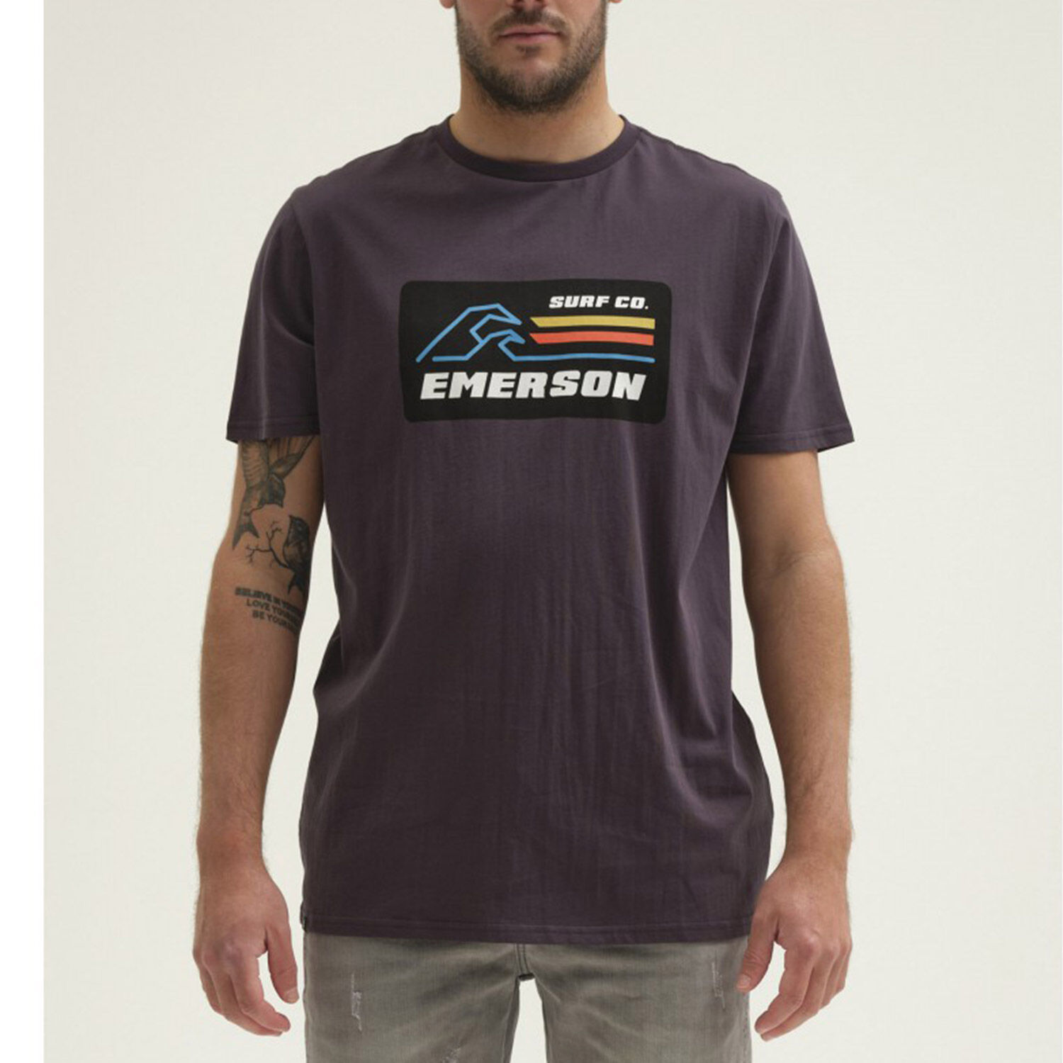 Emerson Men's S/S T-Shirt (211.EM33.02-OFF BLACK)