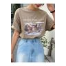 Know Women's Brown Seize The Day Oversized T-shirt with Print Other 38