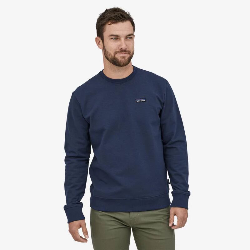 Patagonia Men's P-6 Label Uprisal Crew Sweatshirt, Classic Navy / S
