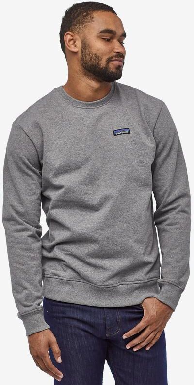 Patagonia Men's P-6 Label Uprisal Crew Sweatshirt, Old Gravel Heather / XL