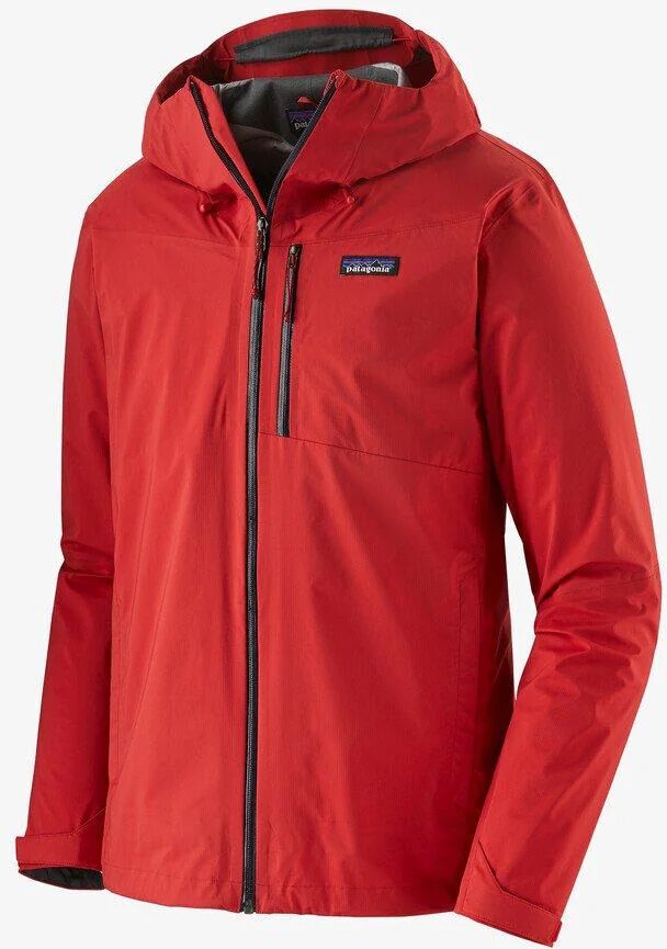 Patagonia Men's Rainshadow Jackets - 100% Recycled Nylon, Fire / S