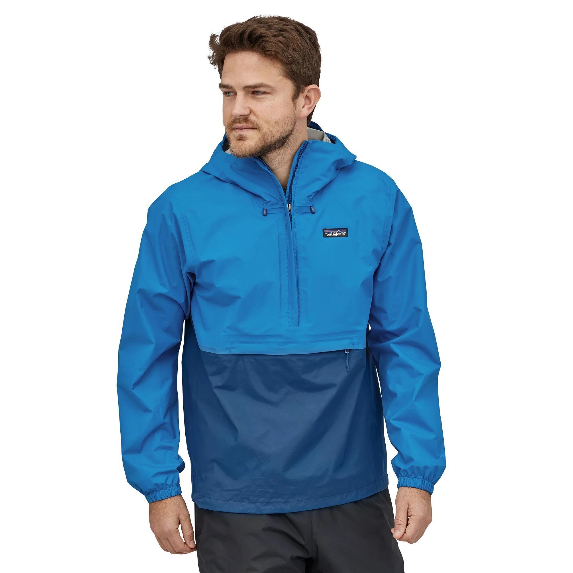 Patagonia Mens' Torrentshell 3L Pullover - 100% Recycled Nylon, Andes Blue / S