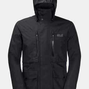 Jack Wolfskin Mens Bridgeport Jacket Black Size: (S)