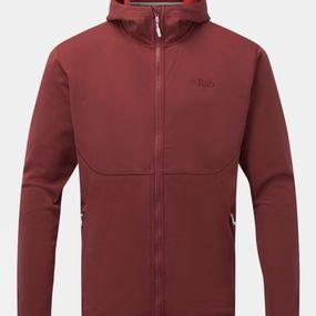 Rab Mens Geon Hoody Oxblood Red/Ascent Red Marl Size: (M)