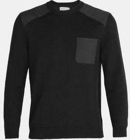 Icebreaker Mens Barein Crewe Sweater Black Size: (L)