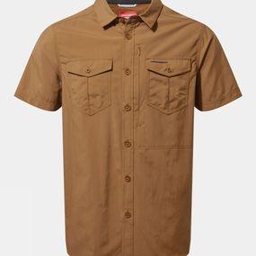 Craghoppers Mens NosiLife Adventure Short Sleeve Shirt Rubber Size: (L)