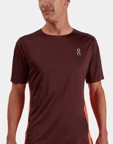 On Men's Performance T Mulberry/Spice Size: (L)