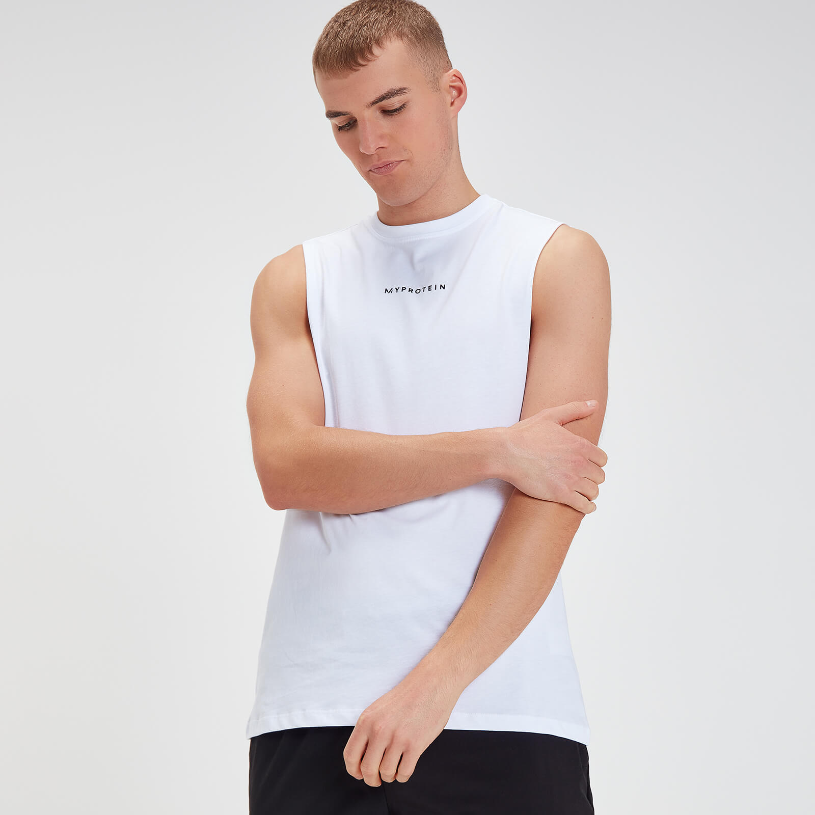 MP Men's Original Drop Armhole Tank Top - White - M