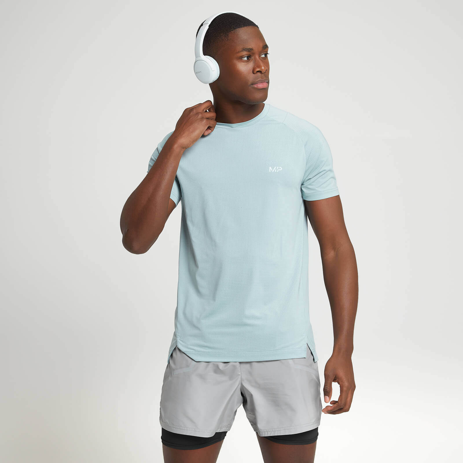 MP Men's Velocity Ultra Short Sleeve T-Shirt - Ice Blue - L