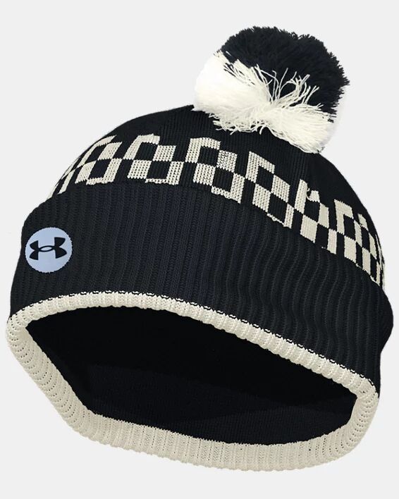 Under Armour Men's UA Fleece Pom Geo Beanie Black Size: (OSFM)