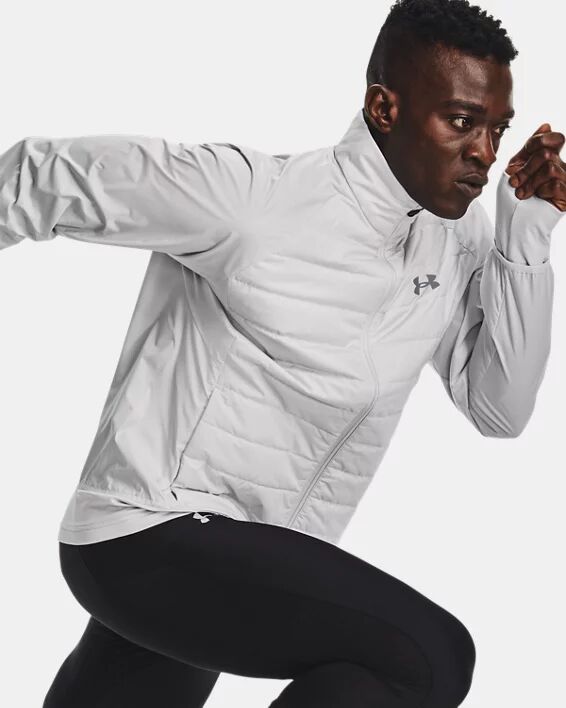 Under Armour Men's UA Run Insulate Hybrid Jacket Gray Size: (MD)