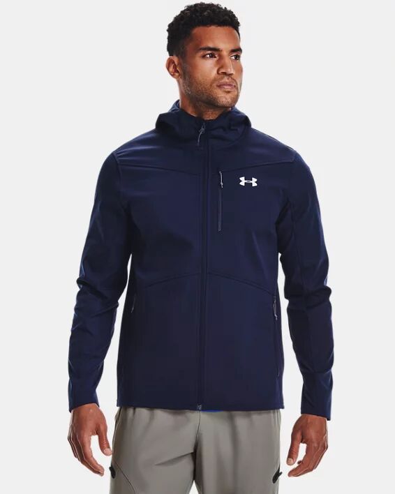 Under Armour Men's ColdGear Infrared Shield Hooded Jacket Navy Size: (SM)